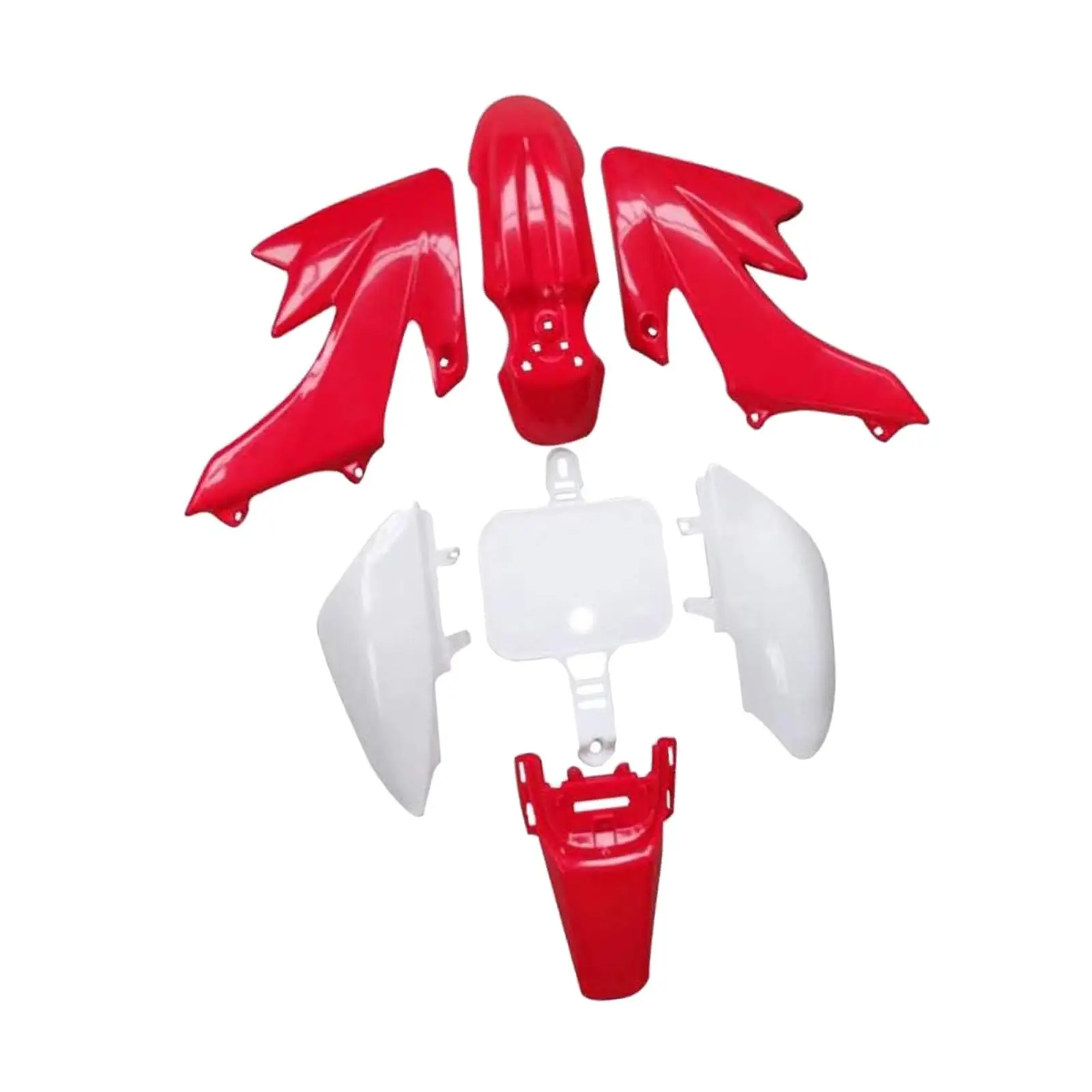 

Комплект обтекателей крыльев красный белый для Honda Crf50 107 110 125 Sdg SSR