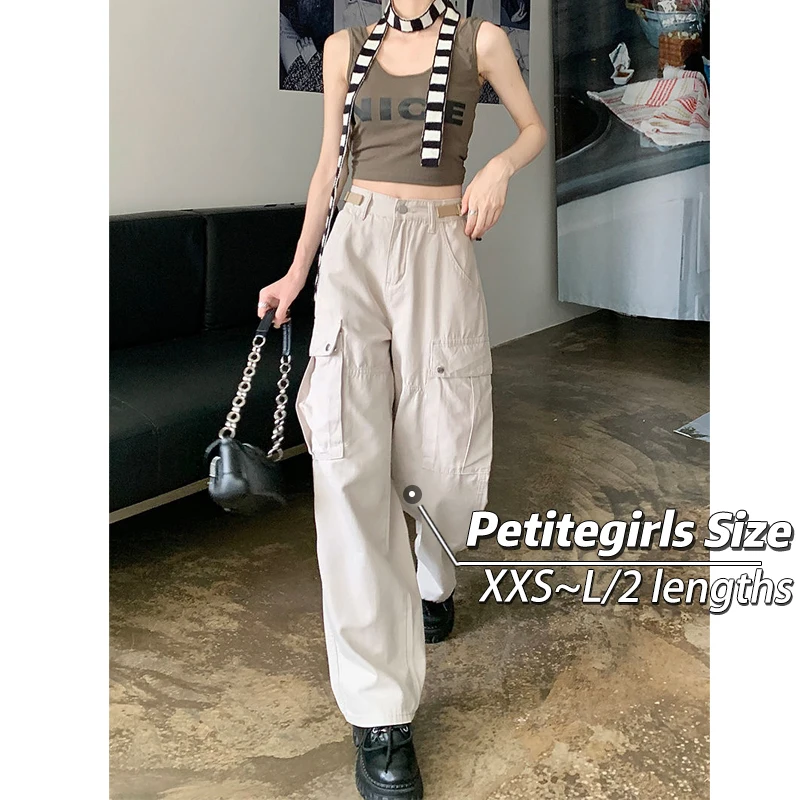 

34/5000 145 Short short sweet cool overalls women high waisted straight leg wide leg loose ins Hipster xs show high eight casua