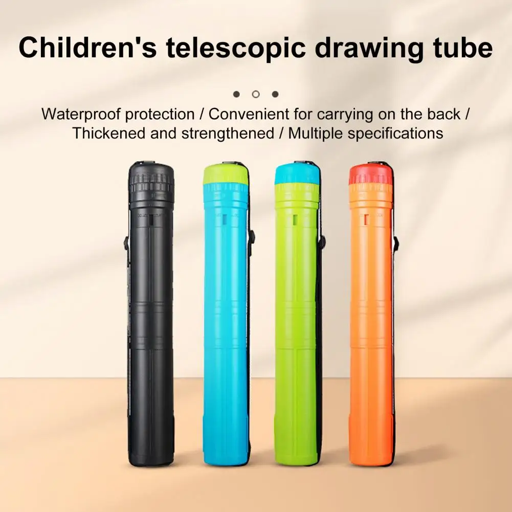 

Telescopic Painting Tube Waterproof Art Transport Storage Holder Document Artwork Drawing Posters Adjustable Blueprint Carrier