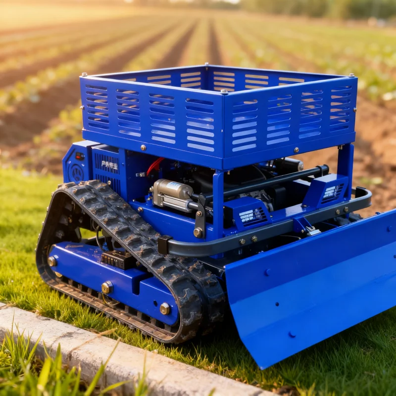 جزازة العشب ذاتية الدفع بدون دوران يتم التحكم فيها عن بعد لجميع التضاريس - روبوت ذكي مخفض