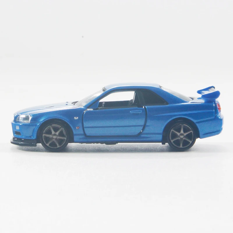 TAKARA TOMY-modelo de coche de simulación de aleación para niños, caja negra, versión insignia TP11 Nissan GT-R Coupe, juguete para niños, regalo de vacaciones para niños