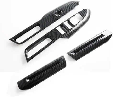 

Carbon Fiber Door Switch Cover for Mustang 2024-2026 – 4PC Set