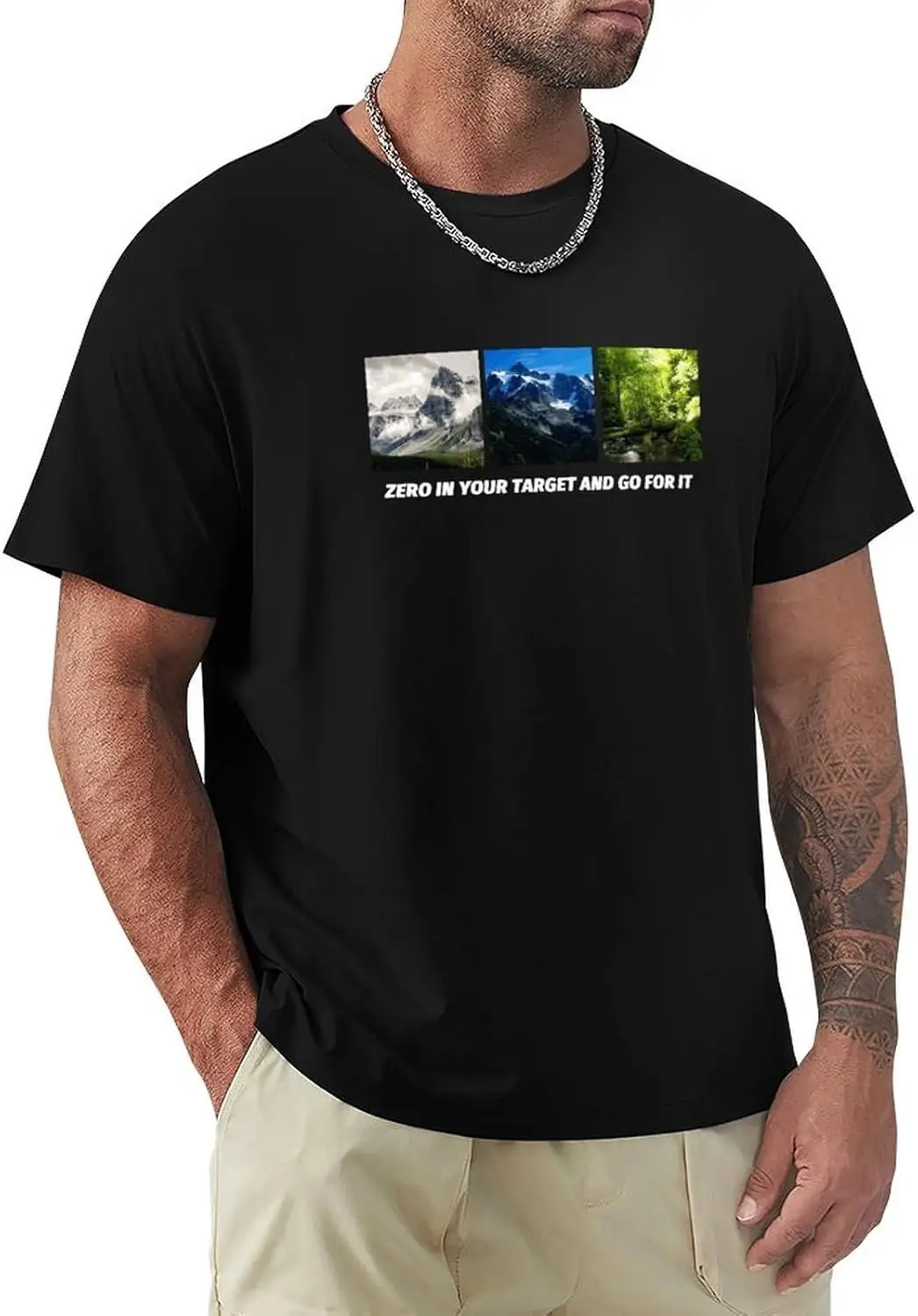 Custom Shirt for Men, Cotton Short Sleeve, Design Your Own Shirts, Customized T-Shirt Front