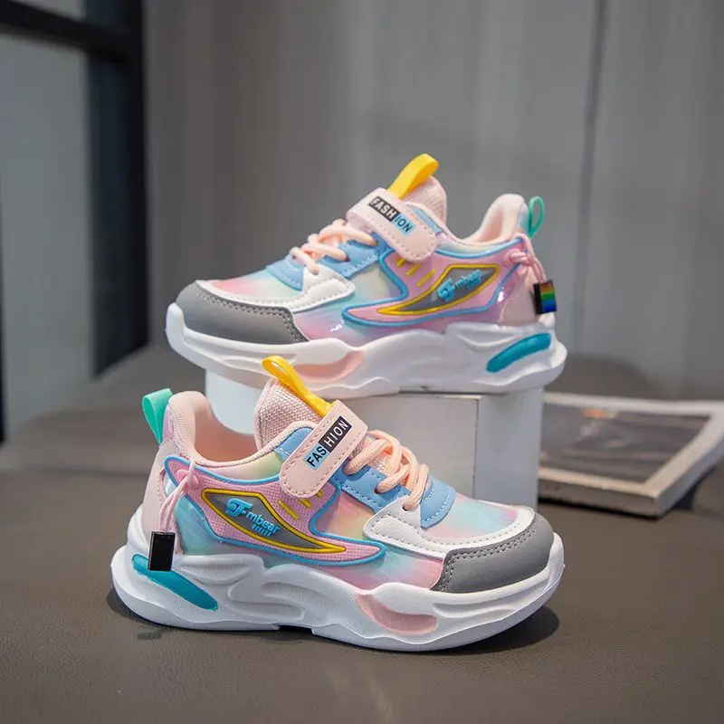 

2026 Autumn New Girls Soft Sole Sneakers Kids Bestseller Dad Shoes Fashion Casual Trendy Kids Sportswear Shoes