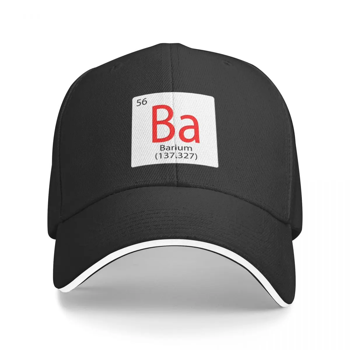 Fliese mit chemischem Element. Barium Ba Baseball Cap Snapback Cap Thermovisier für Mädchen Herren