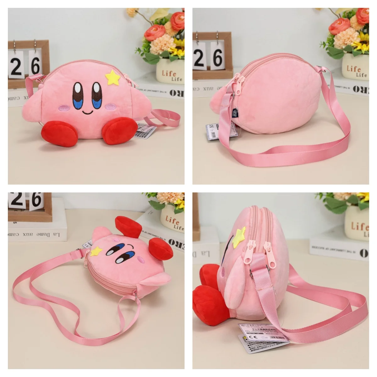 Star Kirby Stuffed Toys Waddle Dee Kirby Backpack Shoulder Bag Cute Overnight Bag Anime Plushies Handbag High Quality Great Gift