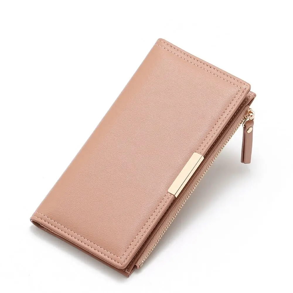 

Casual Korean Style Long Wallet Ultra Thin Multi-function PU Leather Card Holder Card Holder Purse Card Bag Card Storage Bag