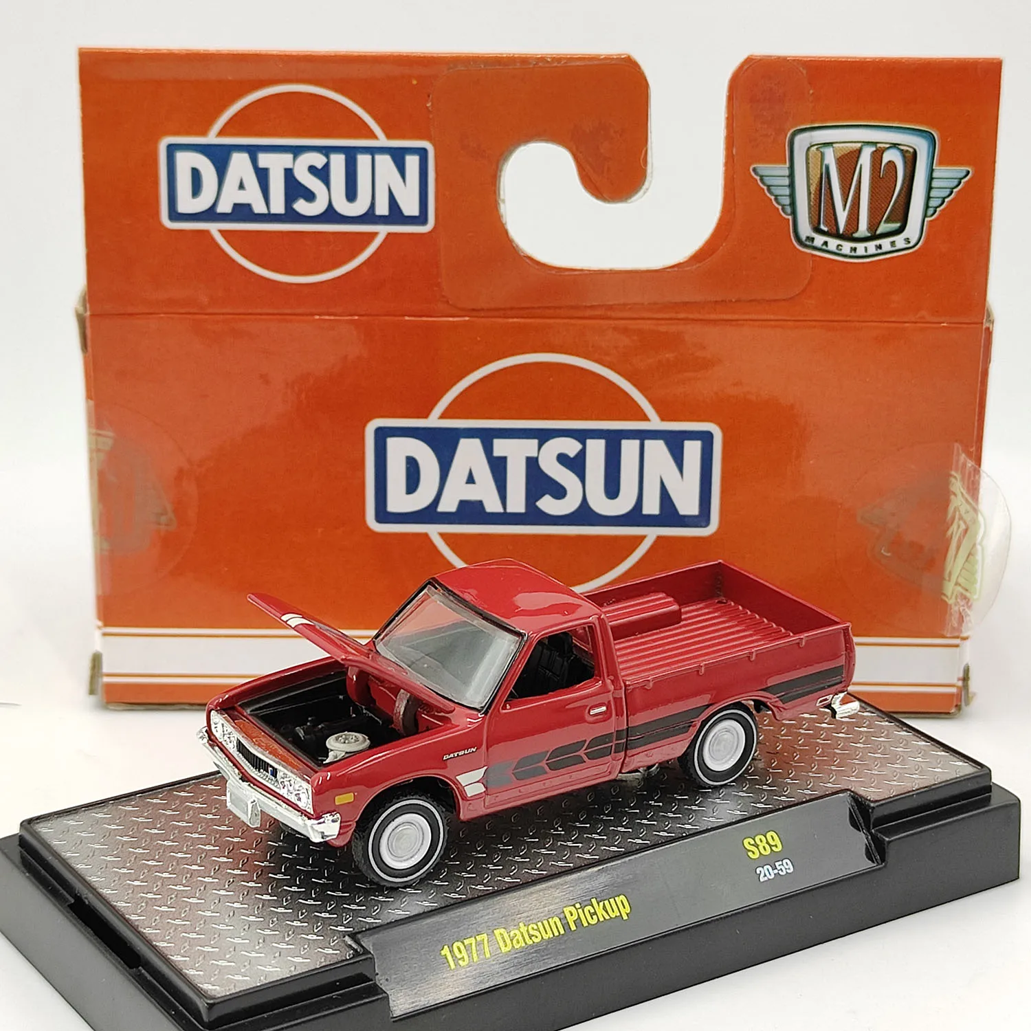 

Литой под давлением M2, масштаб 1/64, 1977, пикап Nissan, имитация сплава, модель автомобиля, Коллекционная игрушка, подарок, сувенир, украшение для дисплея