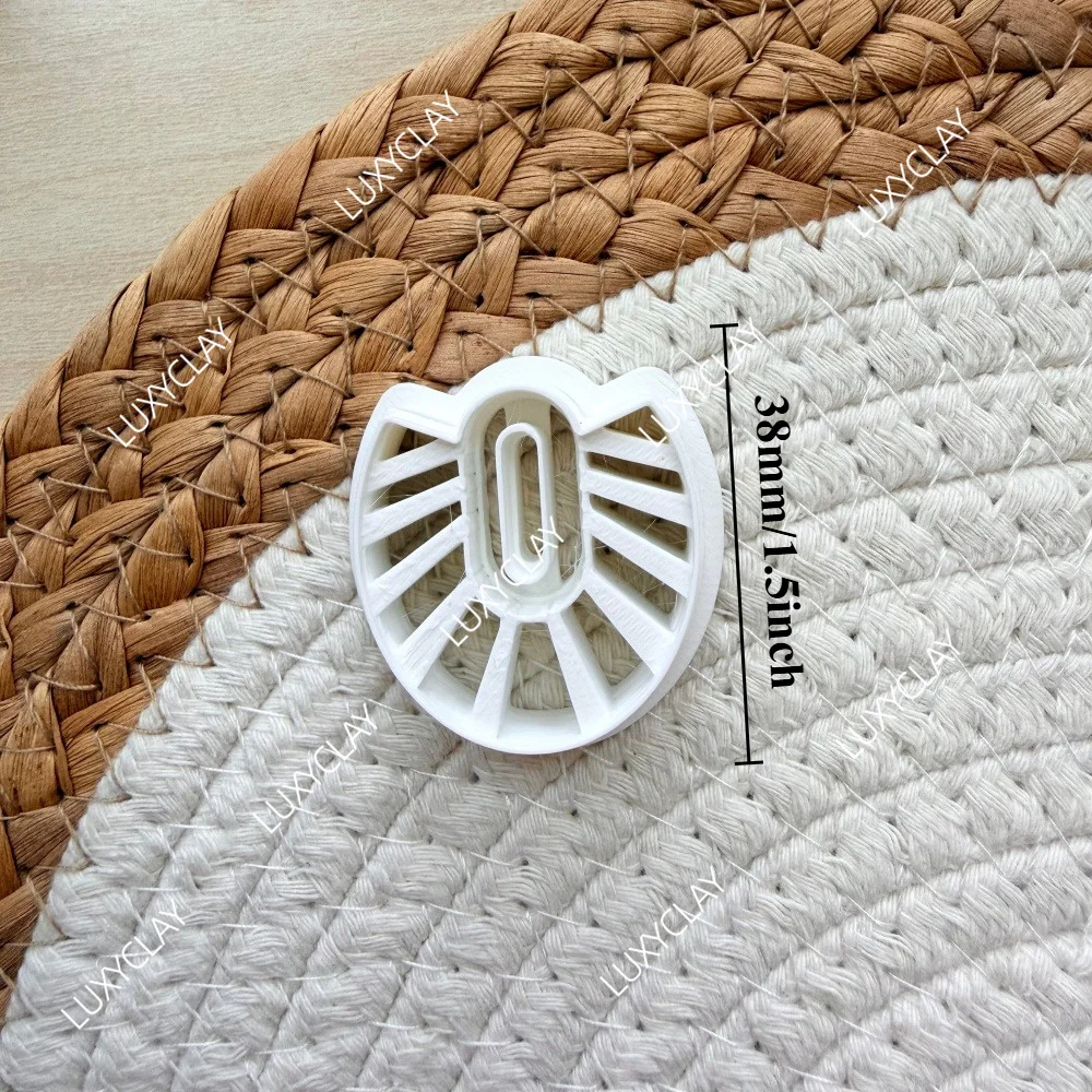 1pc Plastic Cutter for Elegant Macrame Polymer Clay Earrings Crafting, Boho Fan Shape Polymer Clay Cutters for Jewelry Making