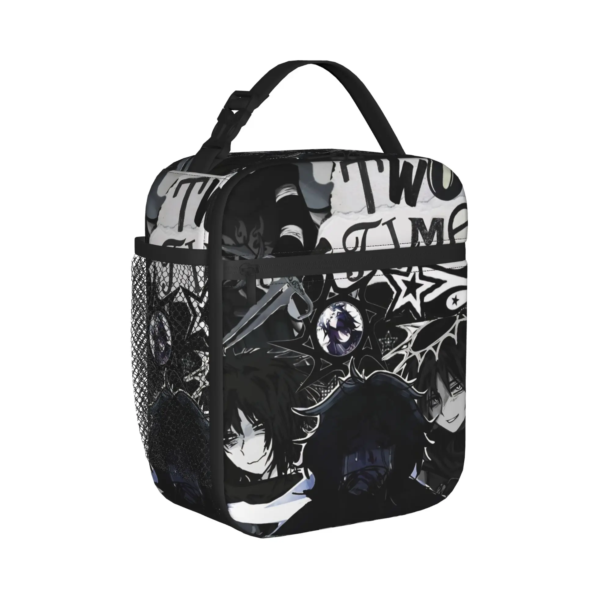 Azuretime Anime Thermal Insulated Lunch Bags for Travel Azure Two Time Forsakens Portable Bento Box Thermal Cooler Lunch Box