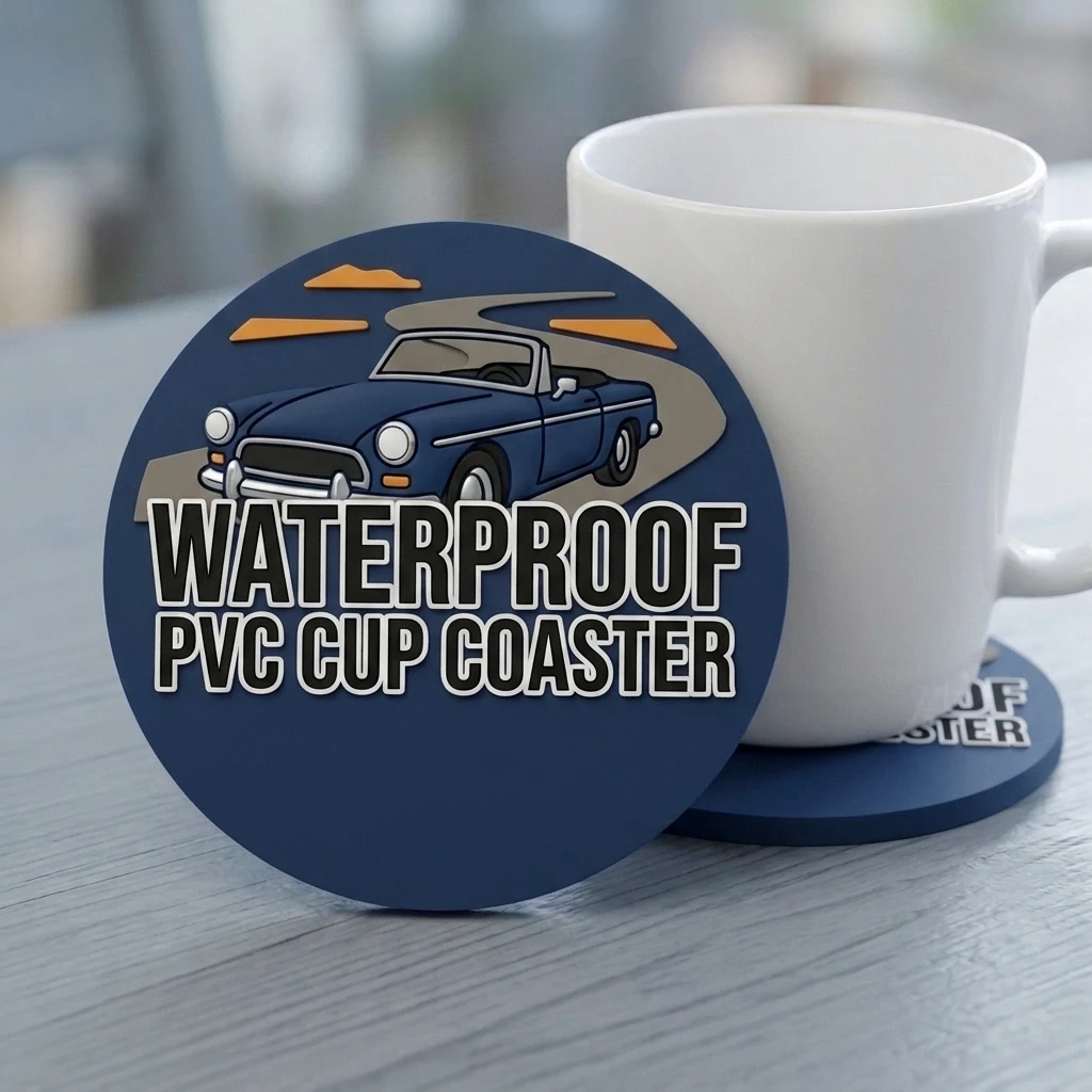 Wholesale Custom Logo Round Silicone Rubber Coaster Soft PVC Tea Cup Mat Factory Supply Home Kitchen Table Decoration Item