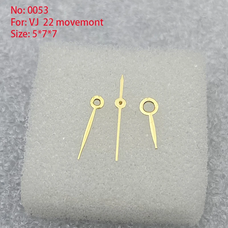 

Watch Accessories Watch Hands 3 Hands Ladies for Miyota VJ22 Movement Dimensions 5.0 mm x 7.0 mm x 7.0mm/NO.053