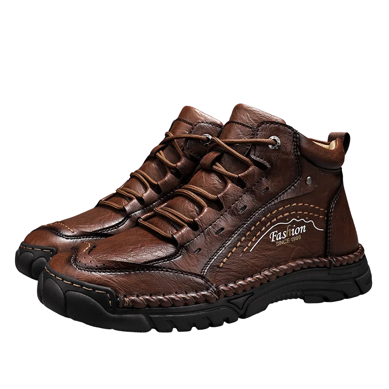 

Men Casual Leather Footwear Street Style Man Ankle Boots Men Trend Motorcycle Boots Outdoor Fashion Sneakers High Top Punk Shoes