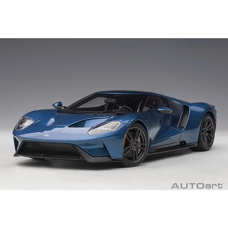 AUTOart 1/18 FORD GT 2017 โลหะผสมจําลองแบบคงที่รถ,คอลเลกชันเด็กของเล่นตกแต่ง,ของขวัญวันหยุดสําหรับเพื่อน