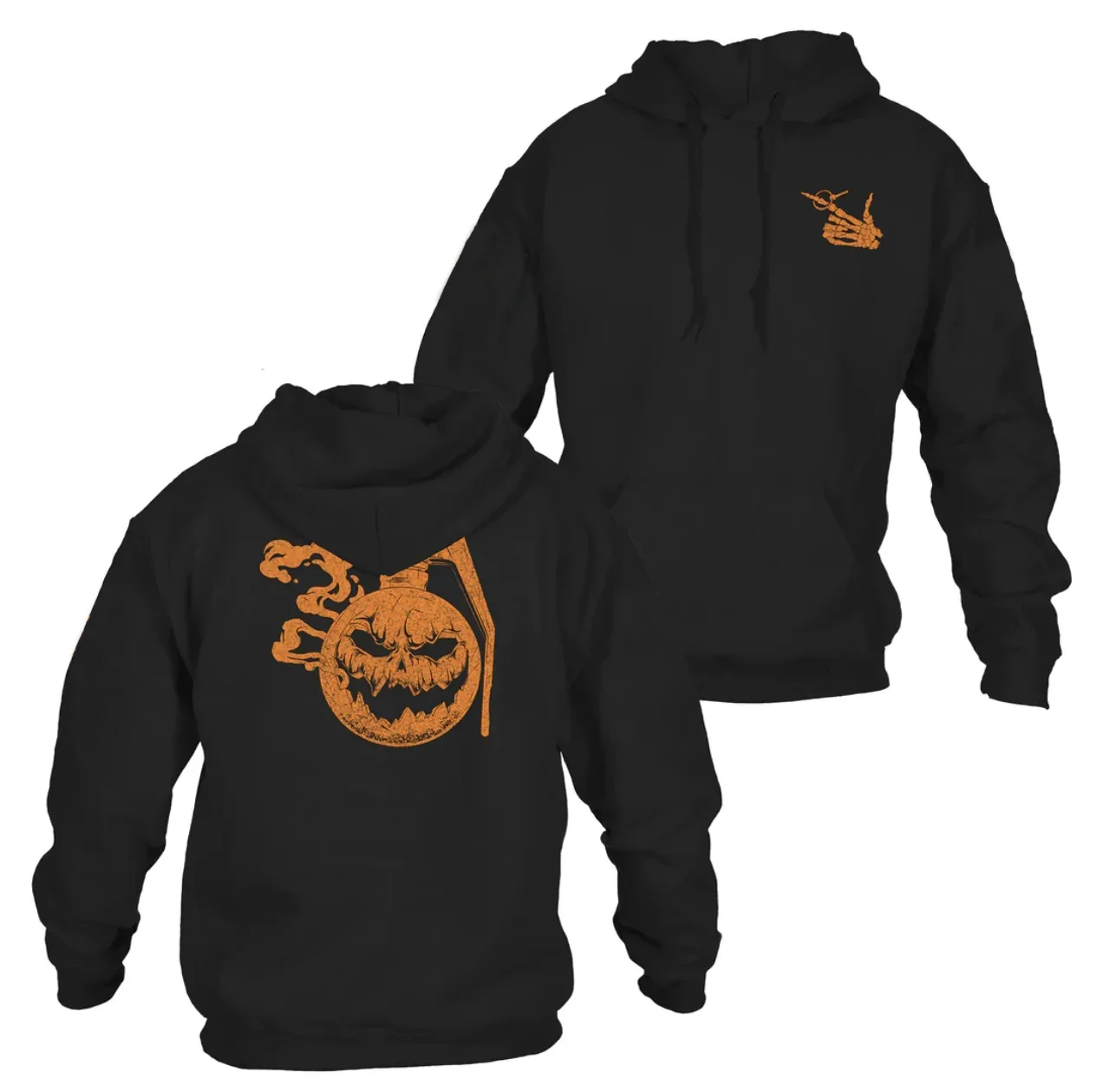 Halloween Patriotic Jack-O-Nade Pumpkin Grunt Style Pullover Hoodie 100% Cotton Comfortable Casual Mens Sweatshirts Streetwear