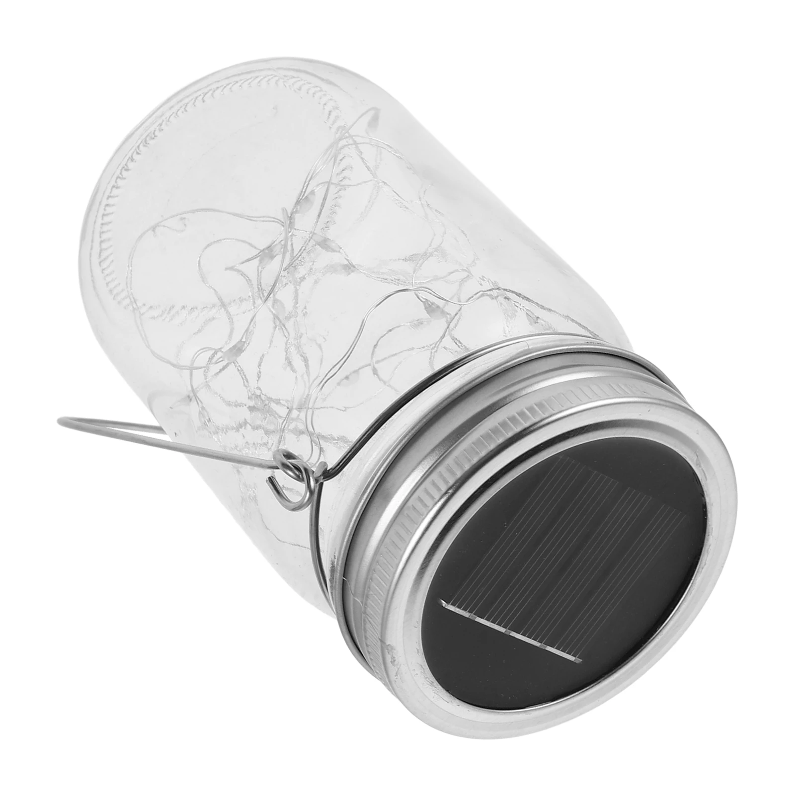 

1Pcs Solar Light String Decorative Glass Lamp Warm Lighting Portable Handle Creative Bottle Lights String