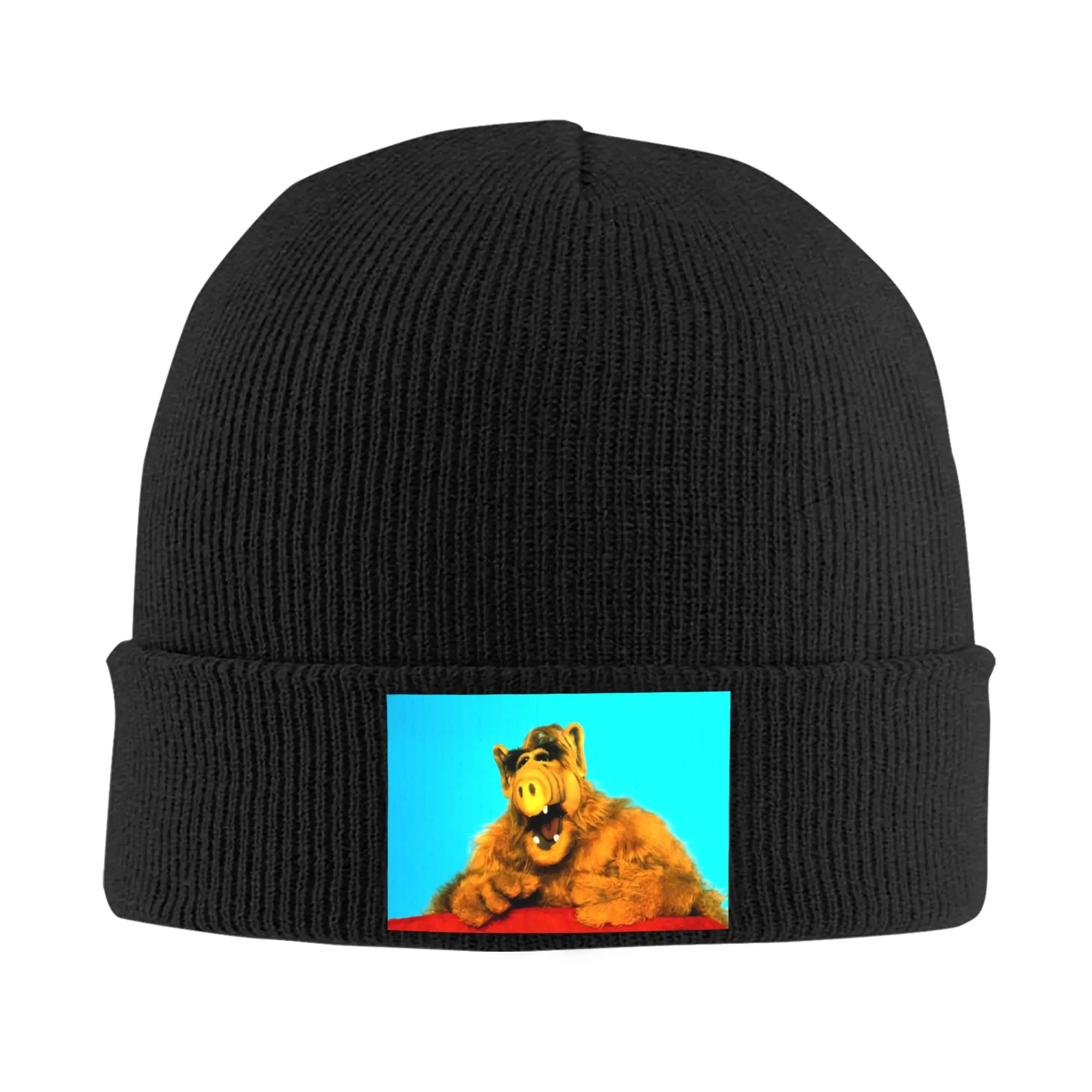 Alf Skullies Beanies Caps Unisex Winter Warm Knitted Hat Adult Alien Life Form Sci Fi Tv Show Bonnet Hats Outdoor Ski Cap