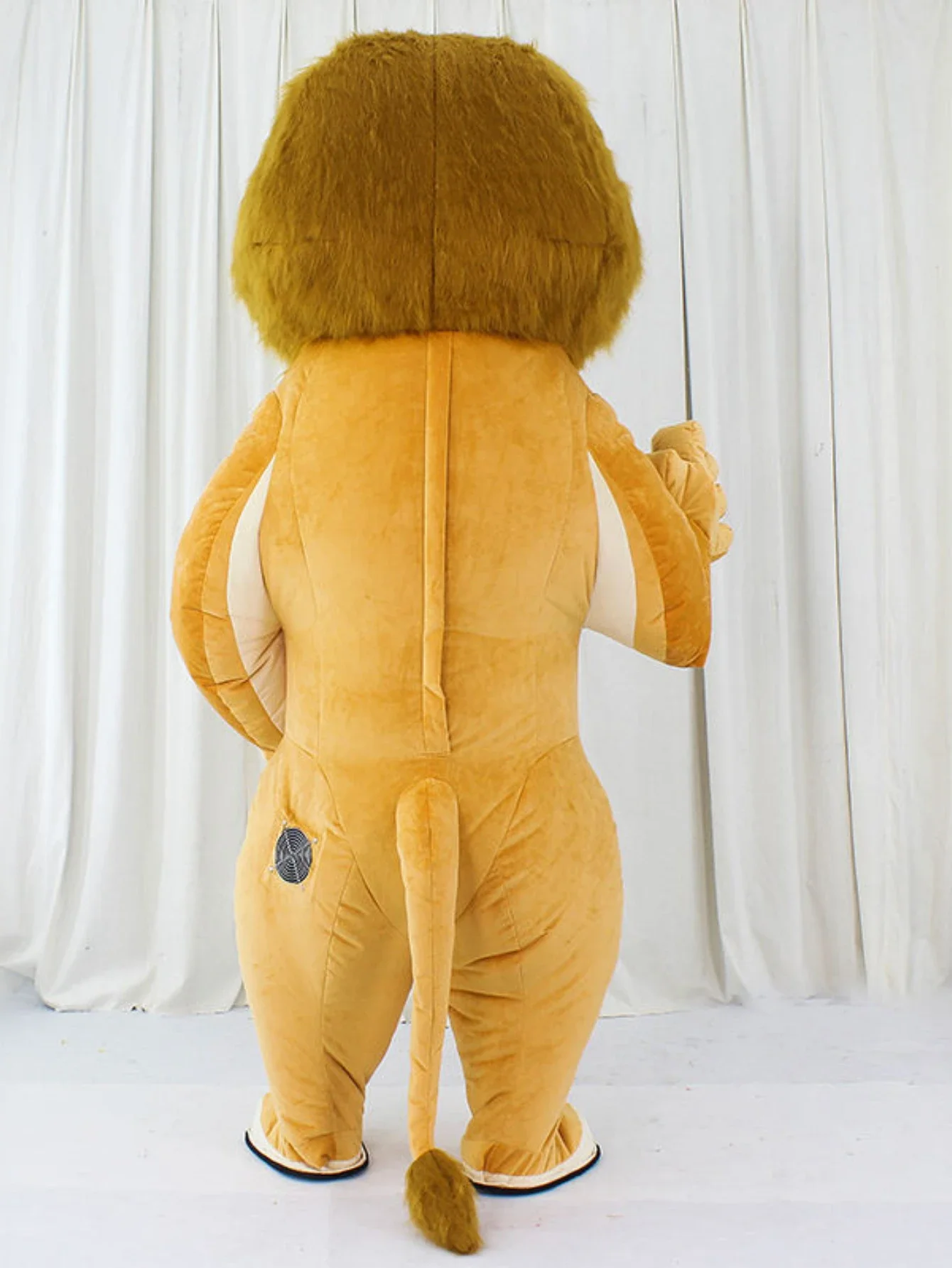 Giant Brown Inflatable Lion Mascot Costume Advertising Parade Blow Up Cartoon Outfits Adult Halloween Christmas Fancy Suits
