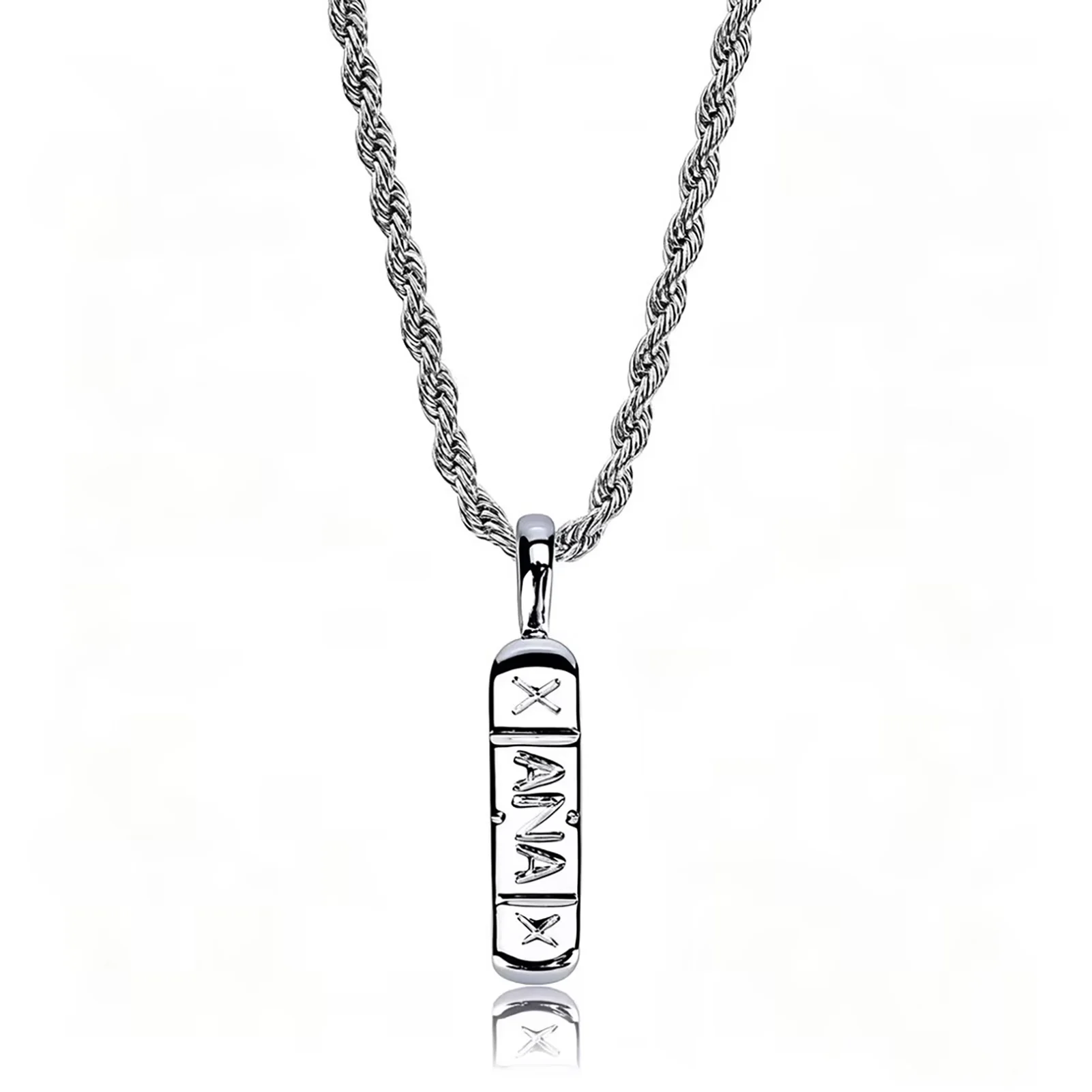 TOPGRILLZ Hip Hop Trendy Schmuck Gold Farbe Messing Xanax Pille Anhänger Halskette Charme Für Frauen Männer Mit 24 "30" Seil Kette – Detail 5