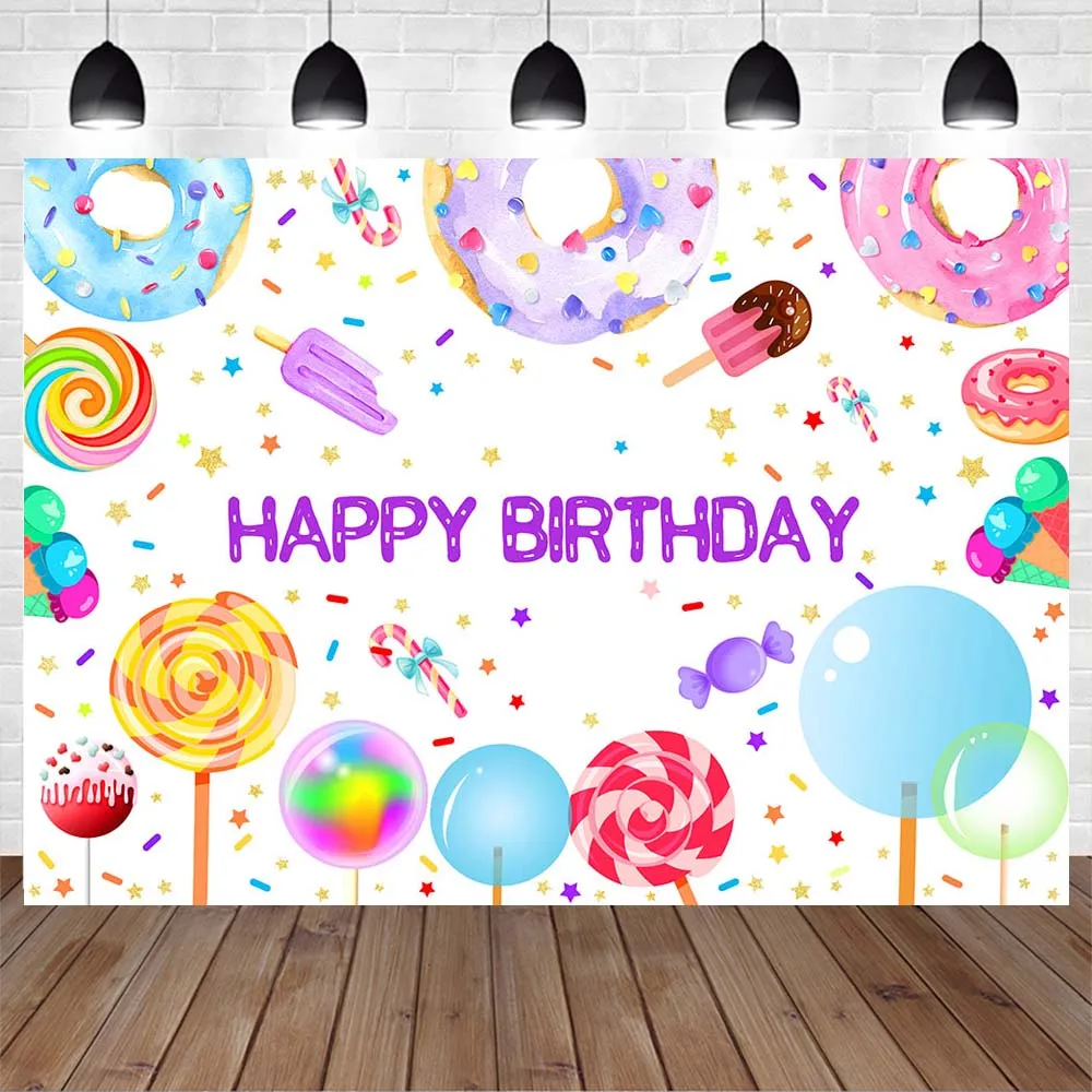 Kẹo Sinh Nhật Chủ Đề Nền Chụp Ảnh Hoan Nghênh Bạn Đã Đến Candyland Bé Con Sinh Nhật Phông Nền Trang Trí Biểu Ngữ Photocall