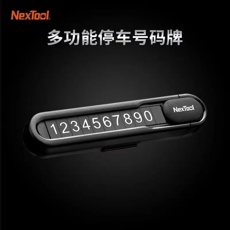 NexTool Car Temporary Parking Card Hidden Window Breaker With Seat Belt Cutter Life-Saving Escape Car Emergency Tool