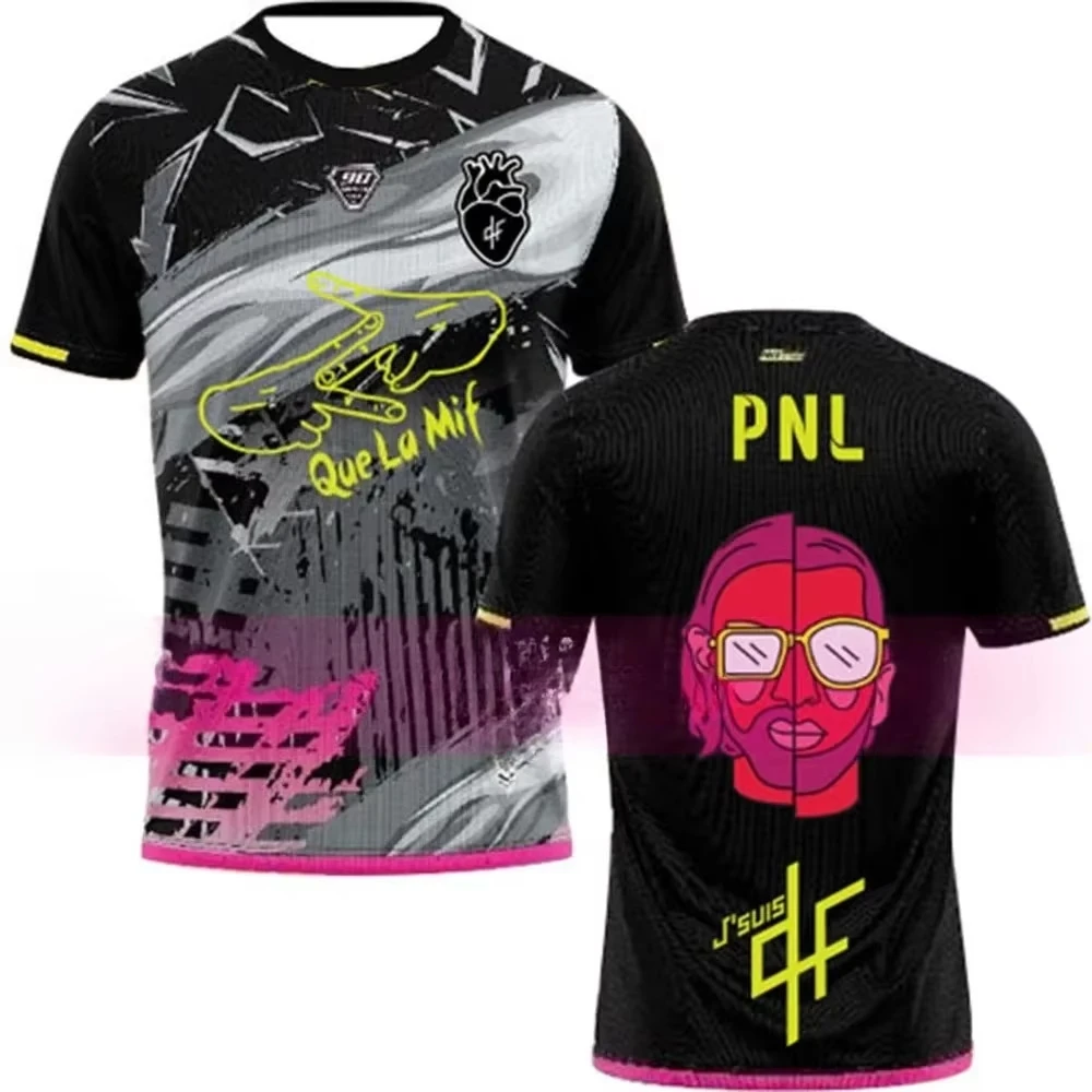 2026 Summer New Hot Maillots Thailande Maillots PNL Tee Children Adult Top O-Neck Loose Breathable Men Women Sports T-Shirt Top