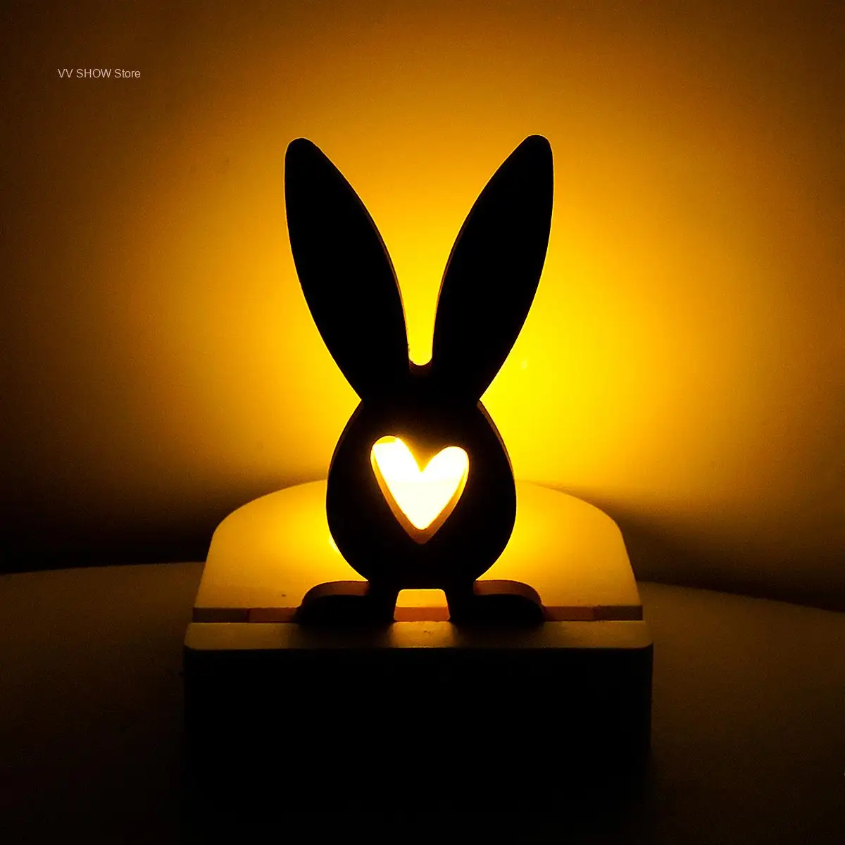 Easter Bunny Candlestick Mold Handmade Cute 3D Animal Hollow Love Rabbit Plaster Candle Holder DIY Creative Holiday Decor Gifts