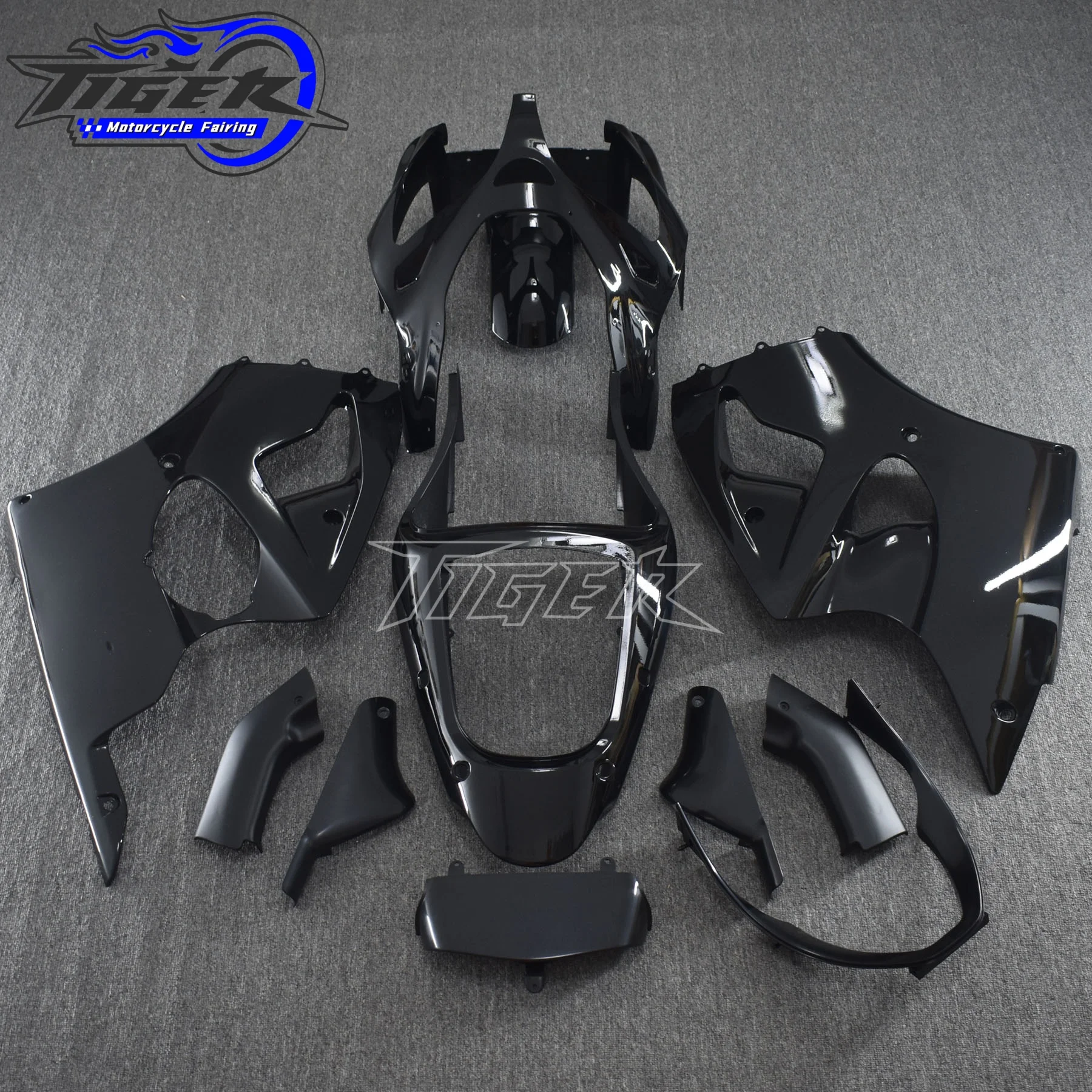 

Injection ABS Black Bodywork Fairing Kit For Kawasaki ZX-6R 2000 2001 2002 Motorcycle