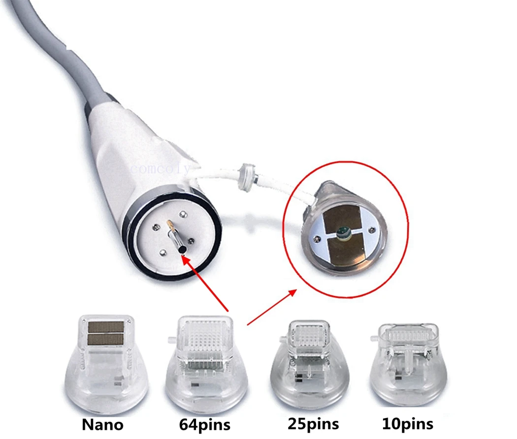 Izolowany jednorazowy mikroigłowy frakcyjny wkład RF pozłacany 10/25/64 pinów Nano do akcesoriów do maszyny RF frakcyjnej