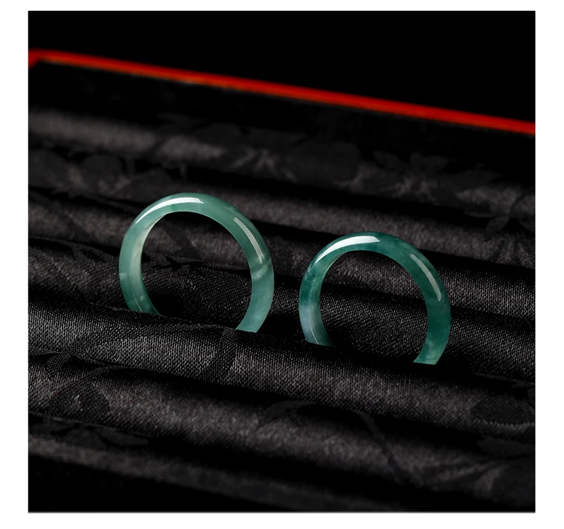 5 Teile/los Natürliche Stein Guatemala Jadeit Runde Harte Ringe Frauen Männer Vintage Energie Healing Finger Ringe Weiblichen Schmuck Geschenke – Detail 5
