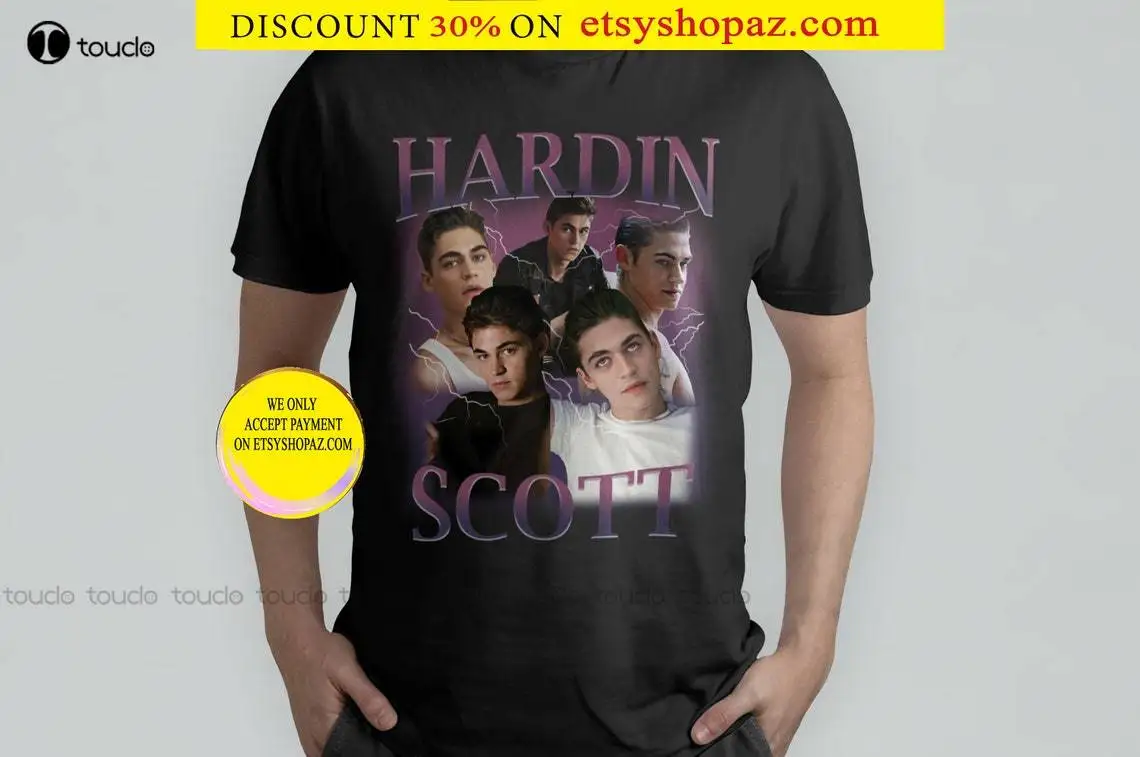 Hardin Scott T-Shirt Hardin Scott Sweatshirt Hero Fiennes-Tiffin Women'S Tee After Movie Gift Vintage 90'S T-Shirt Black Shirt