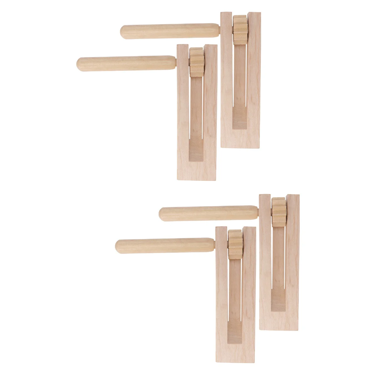 2 PCS Soundboard Kids Musical Instruments Practical Castanet Children Toy Wooden Percussion Educational Toys Hand