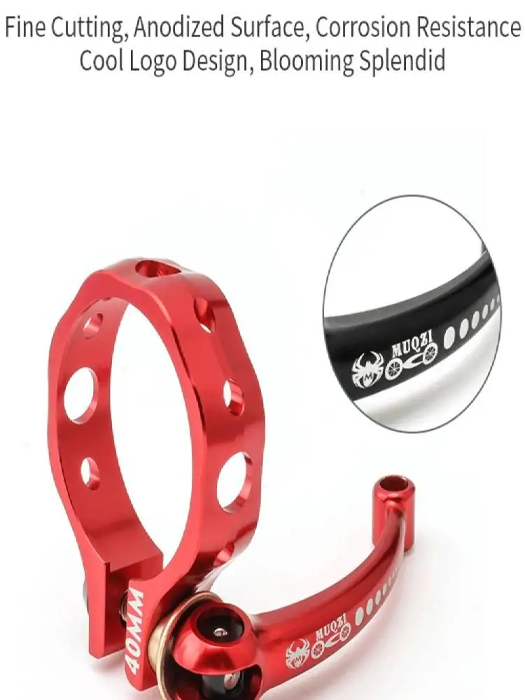 AliExpress NONE Aluminium Alloy Bike Seat Post Clamp 40/41mm Quick Release Bike Seat Tube Clamp Wear-resistant Ultralight Bicycle Saddle Clip