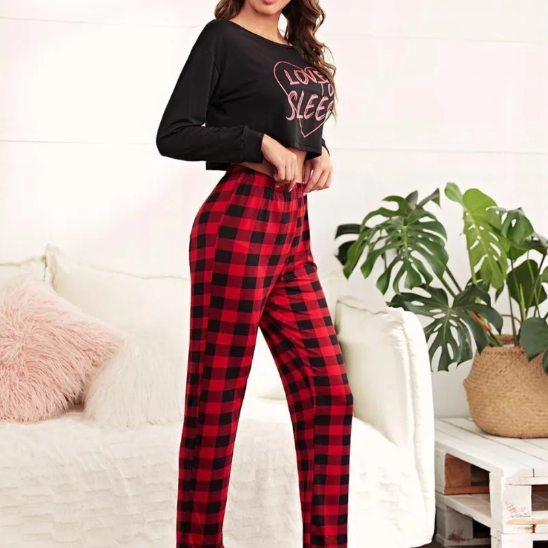 Women's Athleisure Loungewear Set Fall Winter Long Sleeve Top Jogger Pants Breathable Yoga Pajamas Comfortable Outfit Ready