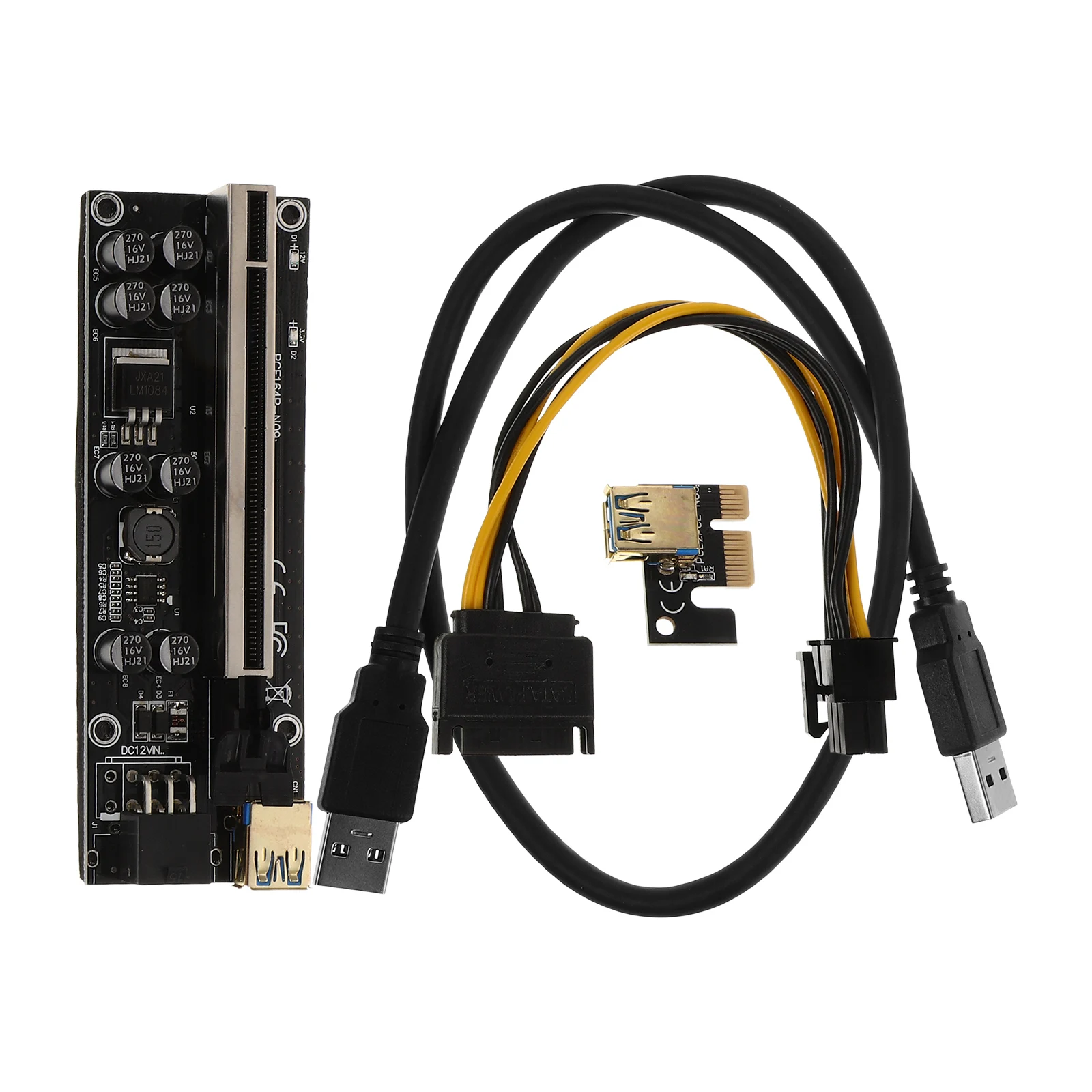 

Graphics Card Extension Cable Pcie Riser Cable 1X to 16X High Speed Transmission Stable Connection Durable Reliable Easy