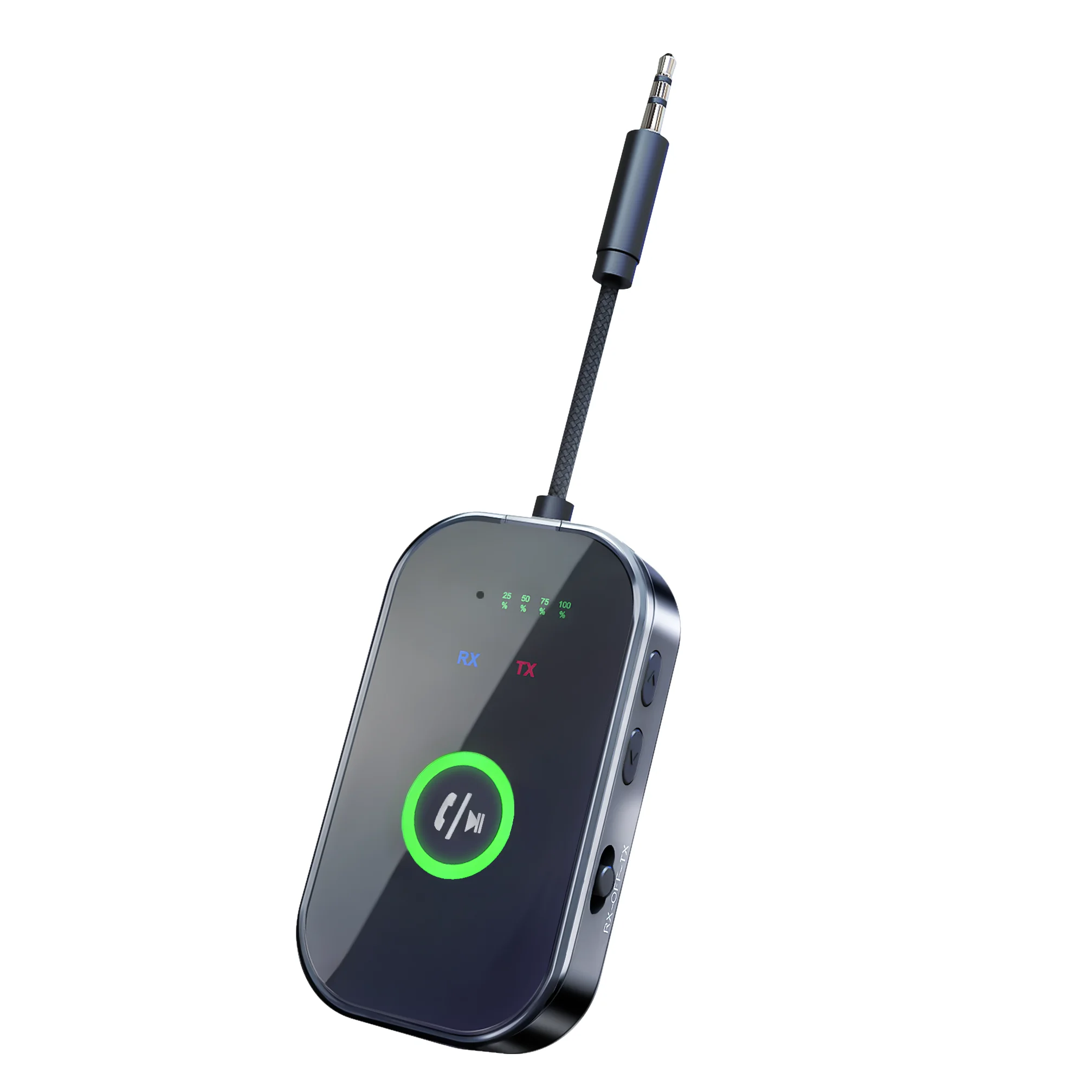Bluetooth 6.0 Receiver Transmitter 3.5mm Wireless Audio Adapter for Mobile Phone Connection to Aux Car Audio, Switch TV, Headpho