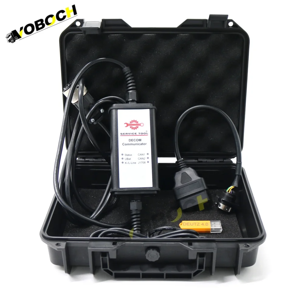 for DEUTZ SerDia 4.0 with DeCom HS-Light Communication Interface Full Set EMR EDC Engine ECU Fault Diagnosis Programming