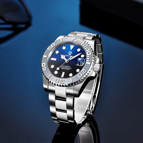 PAGANI DESIGN, nuevo reloj mecánico de lujo para hombre, reloj automático de zafiro de acero inoxidable, reloj mecánico resistente al agua de 100M para hombre