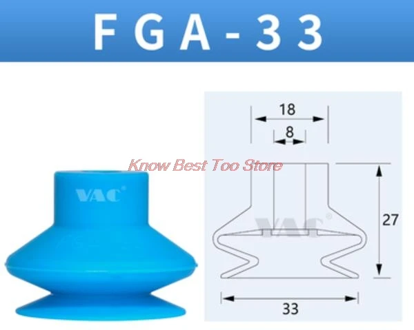 FGA-25 FGA-33 FGA-43 FGA-53 FGA-63 FGA-78 FGA manipulator ripple Vacuum sucker nozzle vacuum chuck vacuum pad VACUUM SUCTION PAD