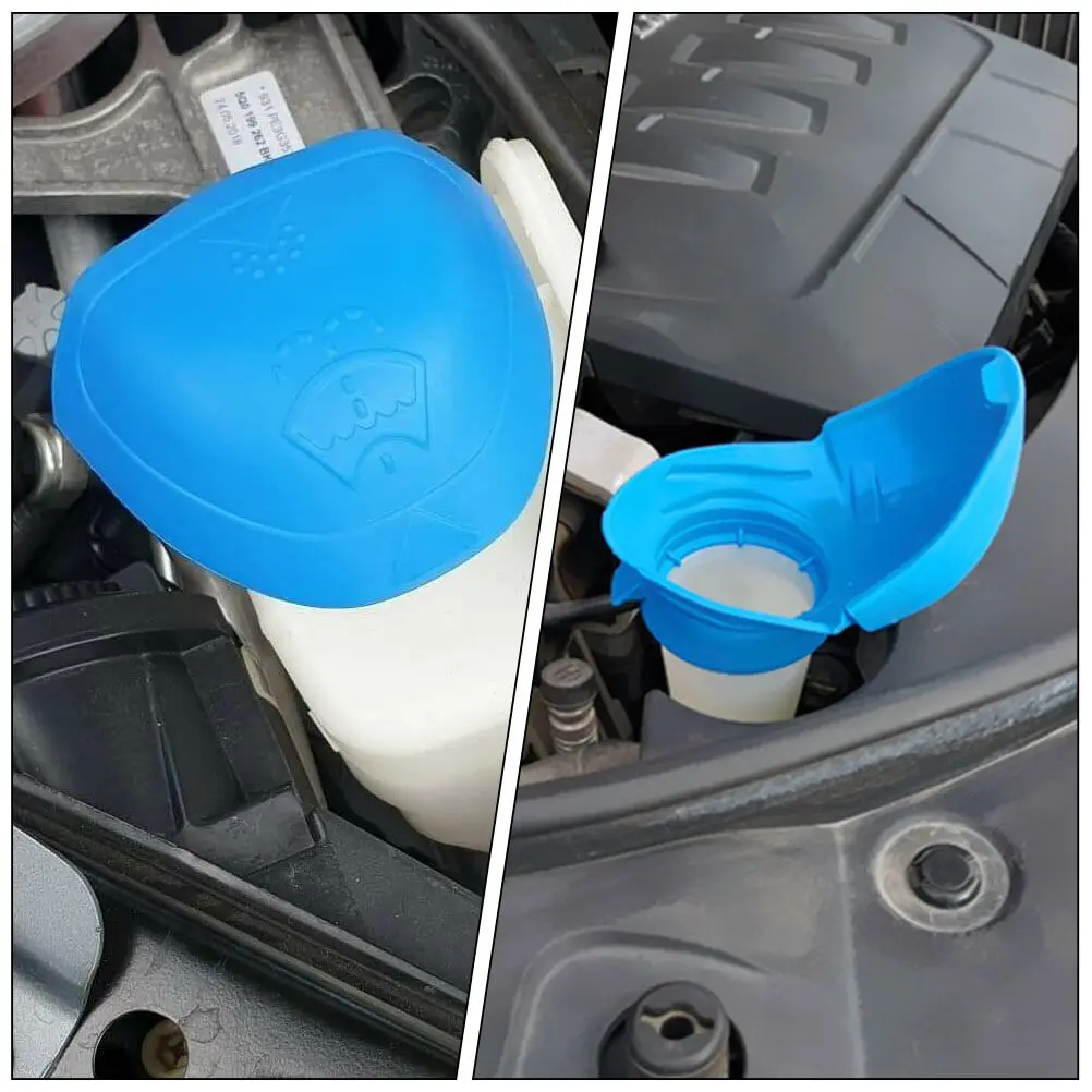 Car Windshield Washer Fluid Cap Reservoir Lid Spray Bottle Cover Water Tank Cover Radiator Coolant Container Cap Easy Install view 4