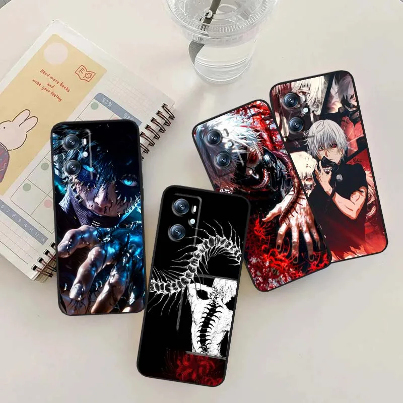 

Tokyo Ghoul Cool Popular Phone Case For OPPO Reno 7 A96 A40 A58 5 6 Realme GT A74 A78 Neo2 A74 A78 Find X5 X3 X7 X8 Black