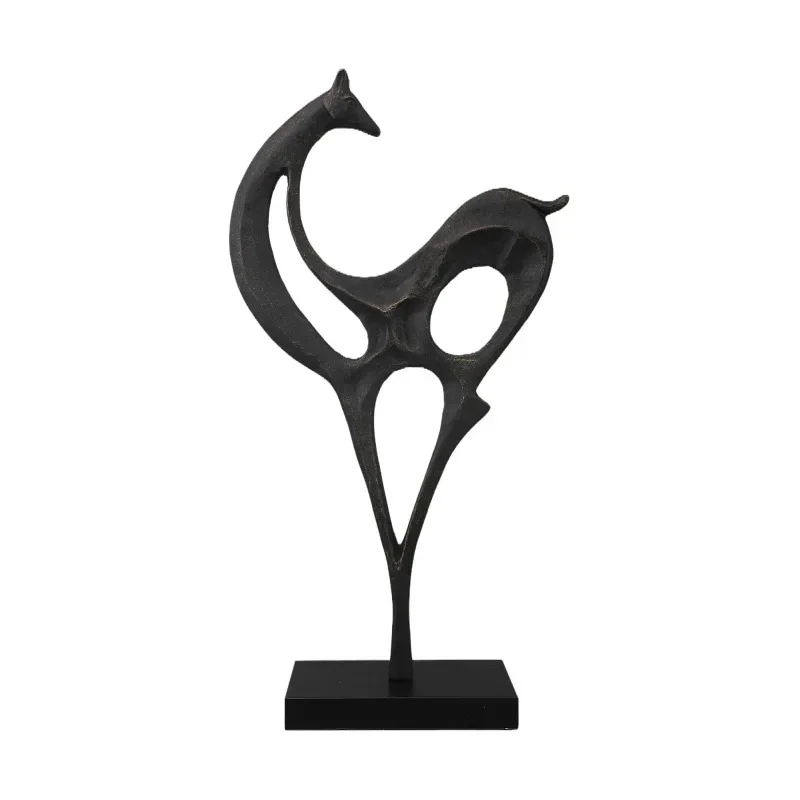 

Modern simplicity, geometric, metal, abstract, animal sculpture ornaments, porch hotel living room decorations