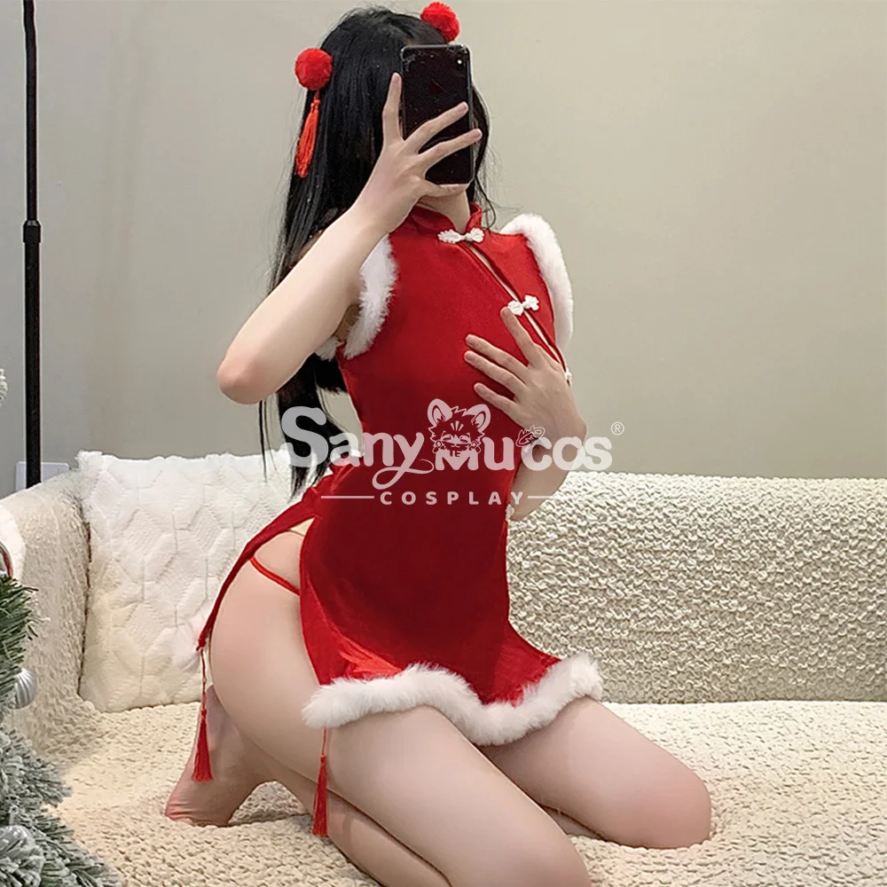 

IN STOCK SanyMuCos Cheongsam Cospaly Christmas CosplayCheongsam Dress Cospaly Outfit Comic-con Christmas\Santa Gifts