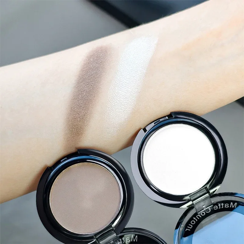 Paleta de sombras foscas, preto e branco, contorno de olhos natural, maquiagem duradoura, brilho, sombra de olhos, paleta de iluminador