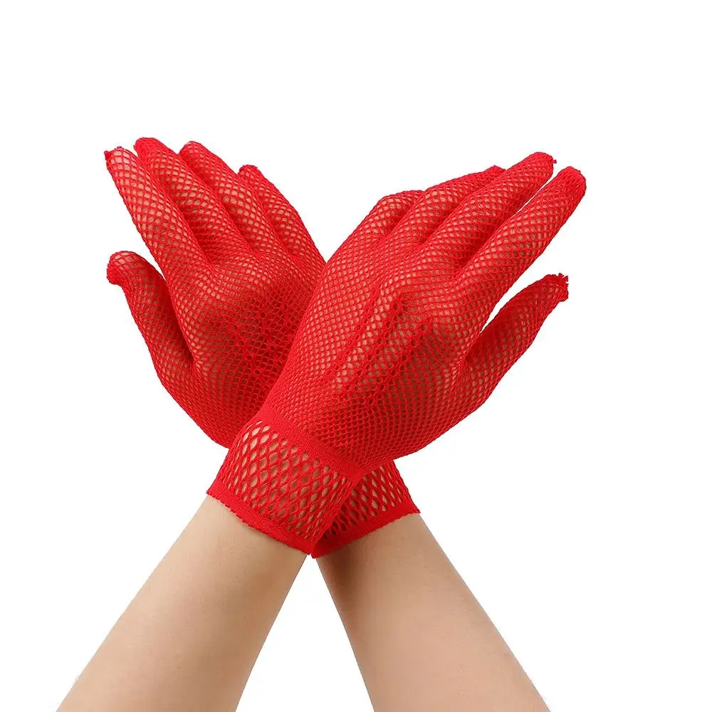 Fashion Lace Bridal Gloves Breathable Hollow-out Wedding Gloves Elegant Short Wrist Gloves For Party Prom Banquet