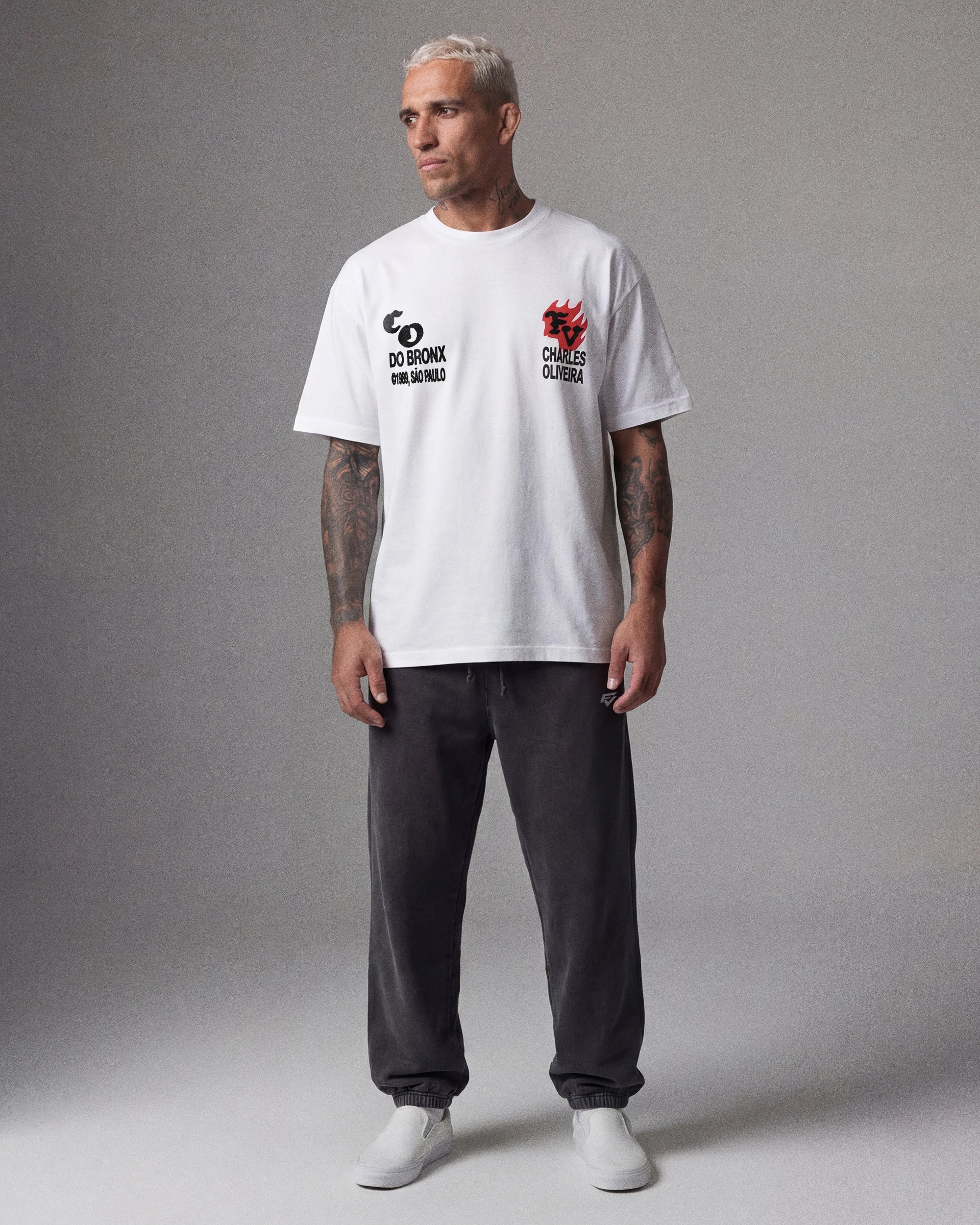 MMA New Do Bronx Charles Oliveira Sommer Herren 1989 T-Shirt Sportshirt Übergroßes, atmungsaktives, schnell trocknendes Trainings-Fitness-Box-T-Shirt – Detail 5
