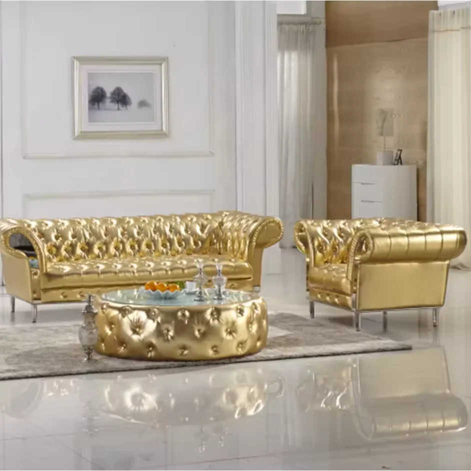 *# Wholesale Popular American Style Luxury Living Room Furniture Sofa Wood Genuine Leather Couch Set