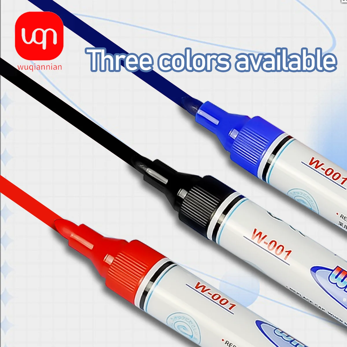 WQN 4/8/12pcs Large-Head Whiteboard Markers High-Quality, Large Capacity for Drawing, Doodling, Express Logistics, and Office