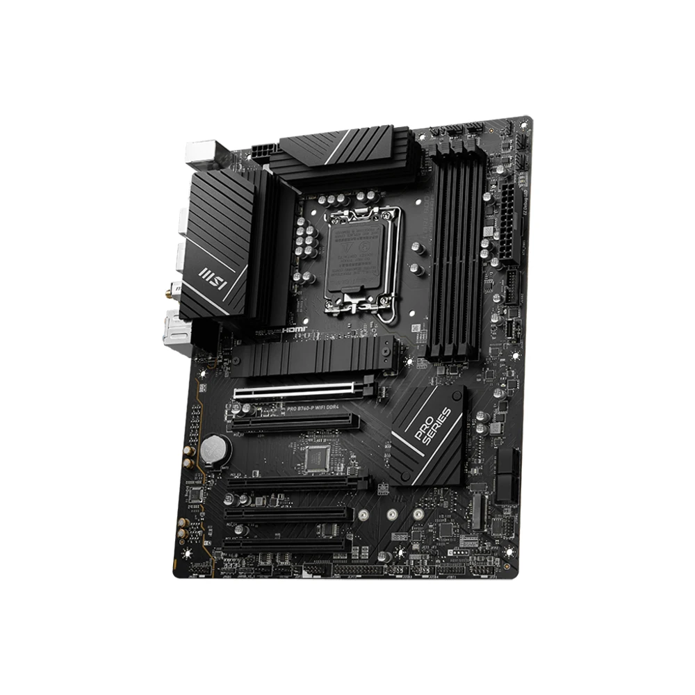 MSI PRO B760-P WIFI DDR4 Motherboard Support 14900KF 13900K 12900K 12600K 12400F 12100F LGA1700 DDR4 5333MHz 128GB HDMI NVME M.2