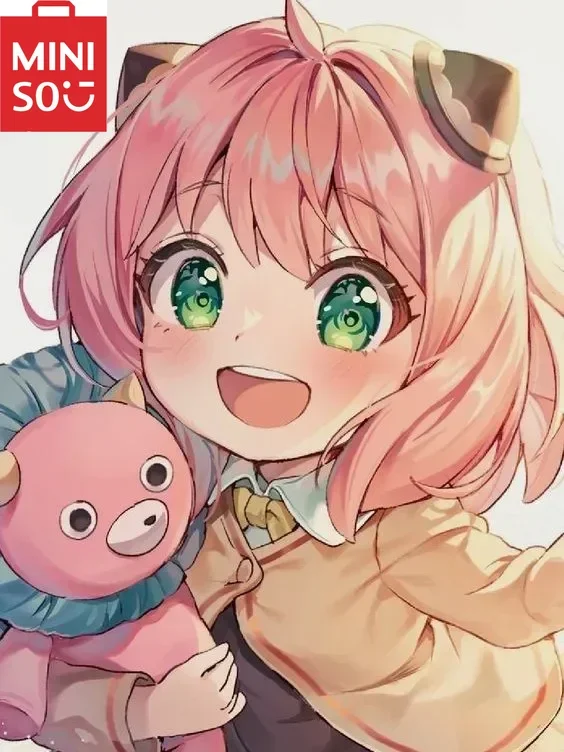 

MINISO DIY картина маслом по номерам аниме шпионская семья аня манга украшение дома настенный декор для гостиной лучший друг подарок рамки